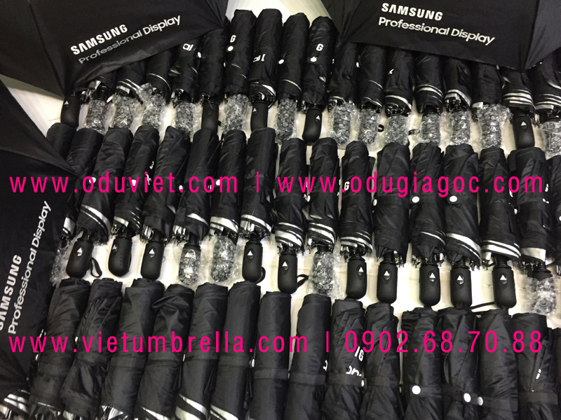 xưởng sản xuất ô dù cầm tay in logo quảng cáo